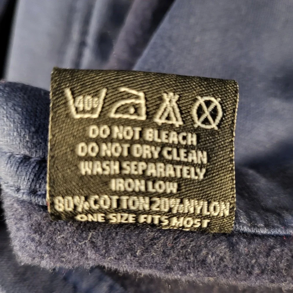 Lipton Navy Fleece Throw Blanket 54